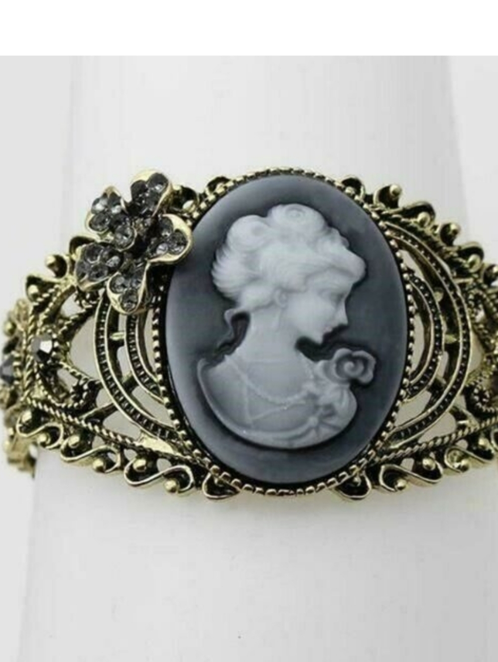 Victorian Steampunk Filigree Cuff Bracelet
